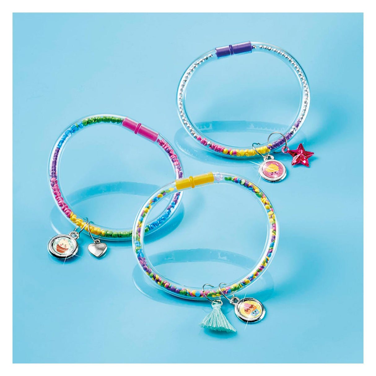 Herstellung von Totum-Glitzerröhren-Armbändern
