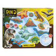 Totum Dinosaurier Junior Bastelset Gips und Farbset Dino Forever Modellfarbe inklusive Gips, 6 Malfarben – Geschenktipp für Jungen