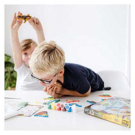 Totum Dino Forever – Gipsabdruck und Bemalung