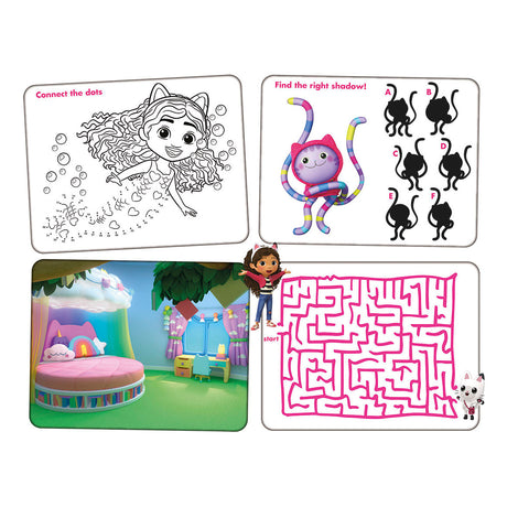 Totum Gabby's Dollhouse Super Sticker Set XL 7 Blatt inkl. Luxuriöse Aufkleber und Spiele – Gabbys Puppenhausspielzeug für Mädchen und Jungen