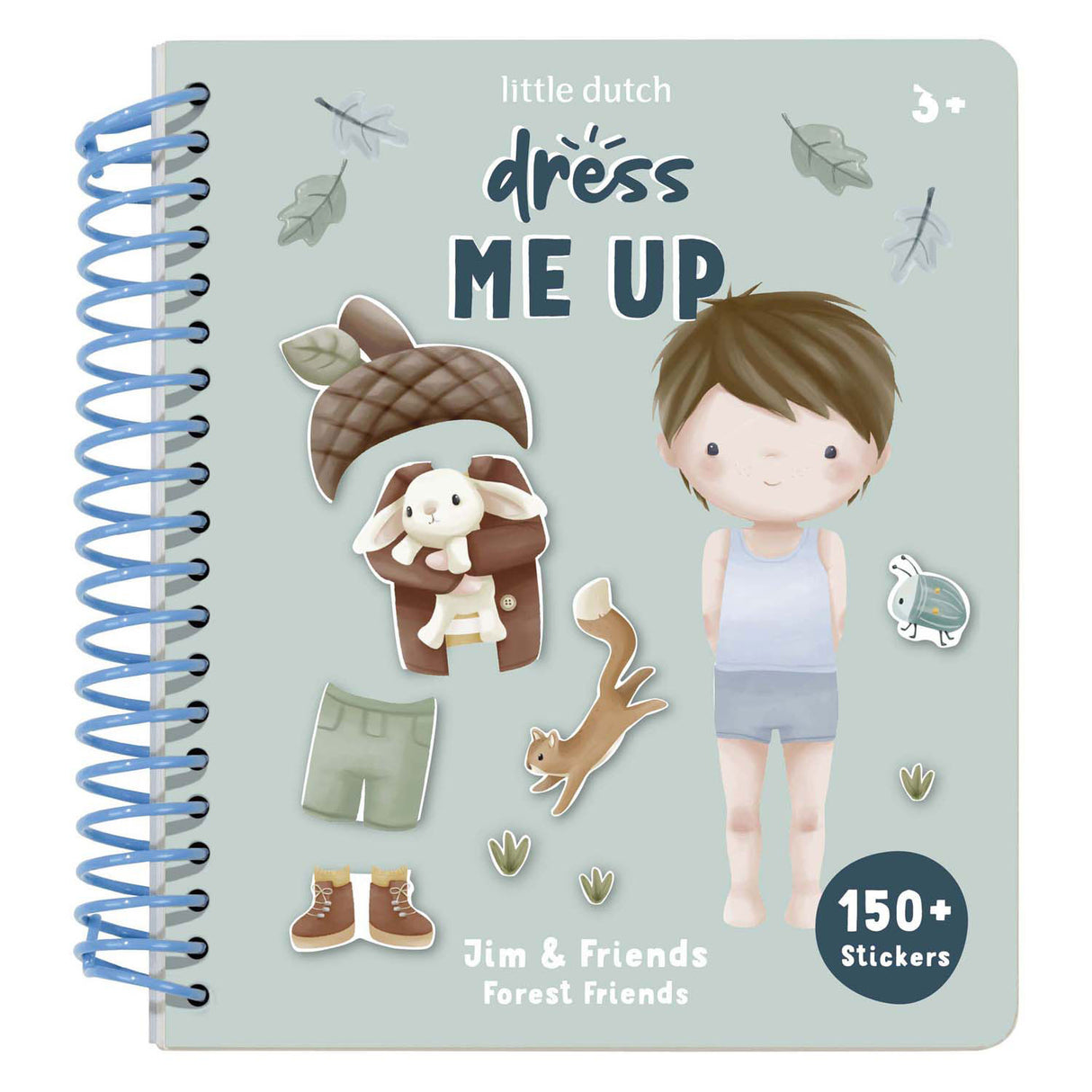 Little Dutch Anzieh-Stickerbuch „Jim Forest Friends“.