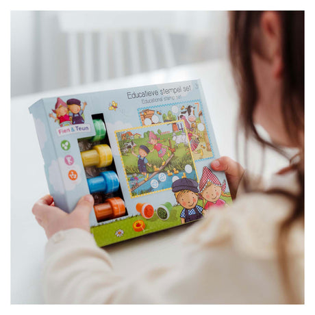Bambolino Toys Fien und Teun pädagogisches Stempelset 14-teilig | 2 Stk