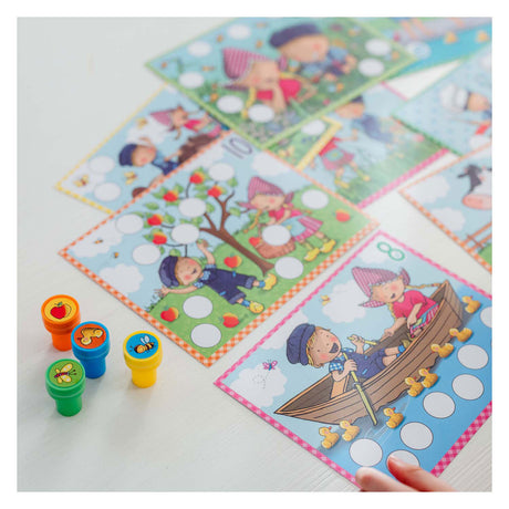 Bambolino Toys Fien und Teun pädagogisches Stempelset 14-teilig | 2 Stk