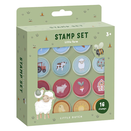 Bambolino Toys Little Dutch Stempel Little Farm – 16 Stück.