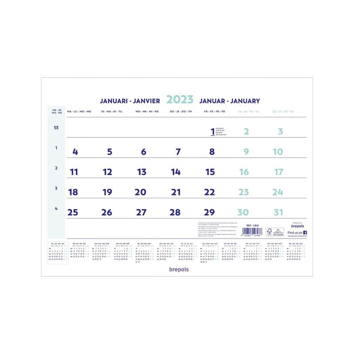 Brepols Monatskalender 2026