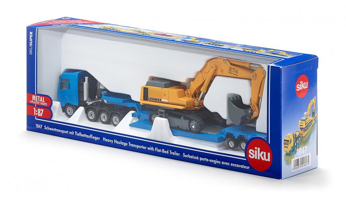 Siku Tieflader + Bagger Liebherr (1:87)