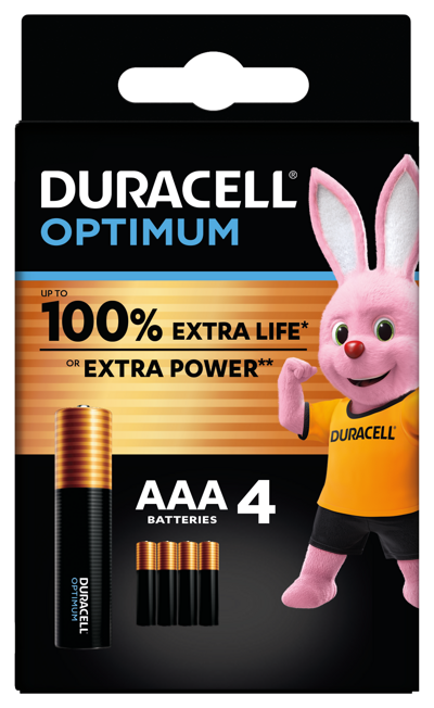 Batterieverkauf Europa b.v. Batterie Duracell Optimum Alkaline AAA-LR03 (4)