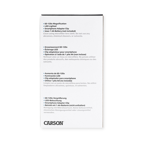 Carson Handmicroskop MM-350 Microbrite plus 60-120x mit Smartphone-Adapter