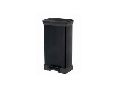Curver Decobin Abfallbehälter – 50 l – 39 x 29 x 72 cm – schwarz