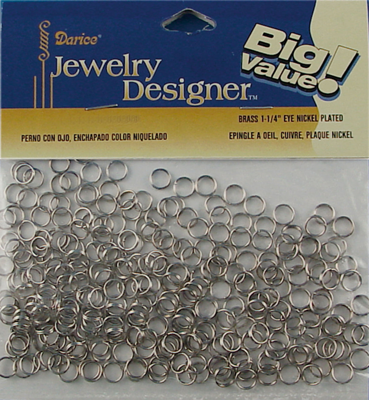 Darice Vaessen Creative • Doppelringe, 6 mm, 288 Stück, Silber