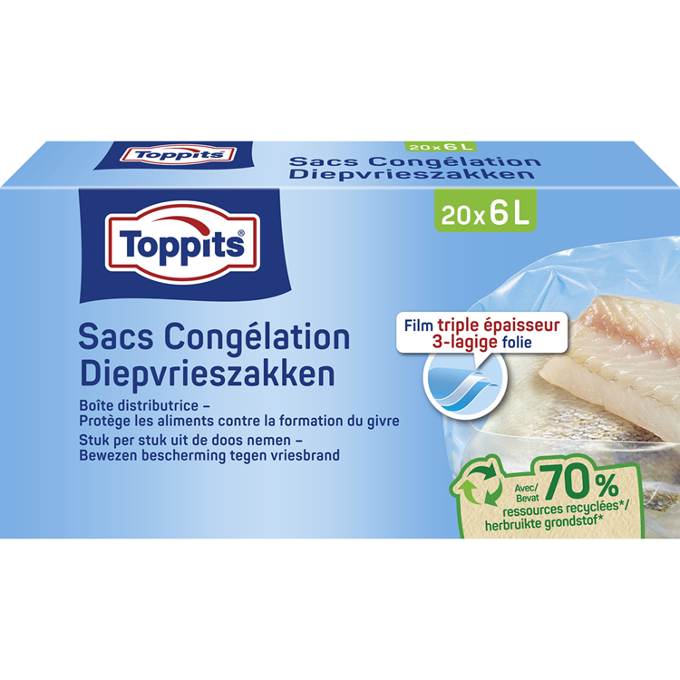 Toppits Gefrierbeutel 6l 20 Stück