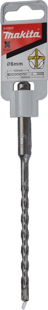 Makita-Zubehör PB4S: SDS-Plus-Bohrer 6 x 160 mm – B-62505 – B-62505