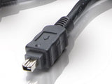 Conceptronic cc44fw18 Firewire 400-Kabel, 4-polig, 1,8 m, schwarz, mm, 400 Mbit/s, IEEE 1394 1394a