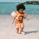 Fluss | Braun-weißer Pfützenpullover 2-6 Jahre