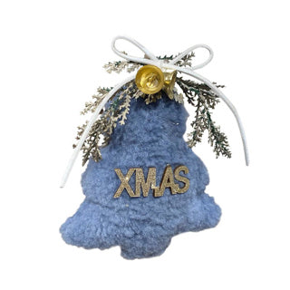 Weihnachts-Hängedekoration 12cm blau 3-fach sortiert | 6 Stück