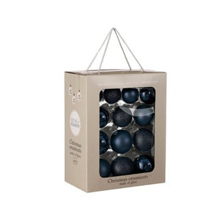 Kugelglas blau 26 Stück - D7cm | 3 Stück