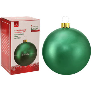 Aufblasbare Weihnachtskugel von No Brand, Durchmesser 45 cm, grün