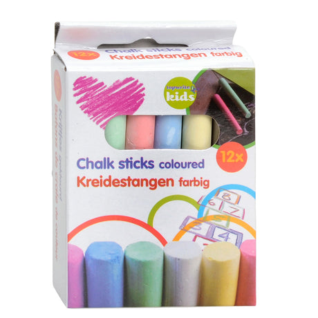 Farbige Schulkreide, 12 Stk