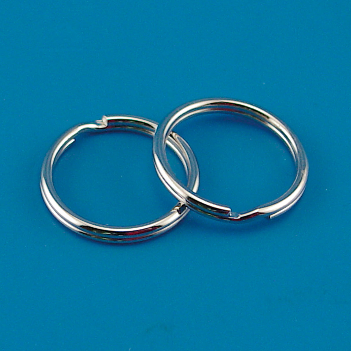 Vaessen creative • Spaltring aus Stahl, 25 mm, 10 Stück, Silber