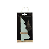 Decoris Weihnachtsanhänger Weihnachtsbaum Papier grün 15cm