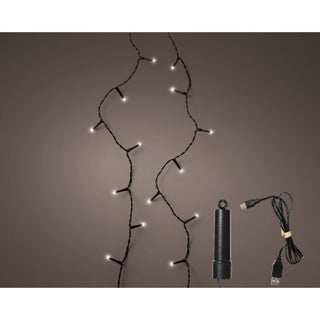 Kaemingk LED-Duracharge-Grundleuchten mit 8 Funktionen, Funkeleffekt für den Außenbereich, 367,5 cm