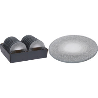 Untersetzer 10cm silber