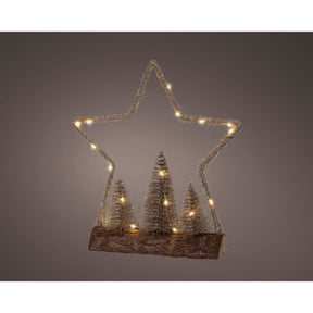 Micro led tafellamp jute steady binnenl.8.5cm x w.29cm x h.32cm | 2 stuks