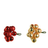 Kerstballen op draad glas shiny, matt mixdia2cm | 48 stuks