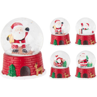 Wasserball 65mm Weihnachtsmann 4sort