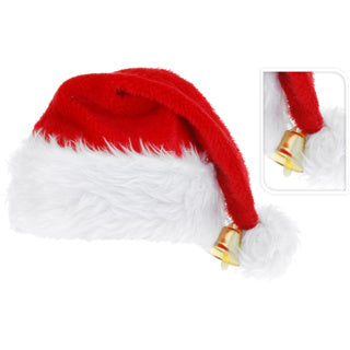 Keine Marke Weihnachtsmütze Deluxe mit Glocke 40x30cm