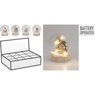 Wasserballhaus LED 11cm 4sort d
