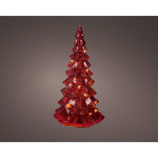 Kaemingk Mikro-LED-Boom aus Glas, stabiler Innendurchmesser 10 cm x H. 21 cm
