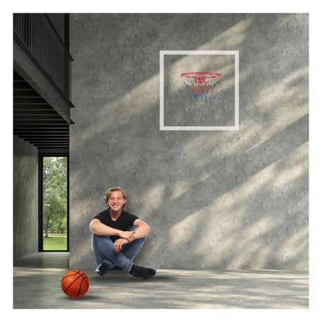 Dunlop Basketballring – Metall – inklusive Netz und Montagematerial – ø Ring ca. 45 cm