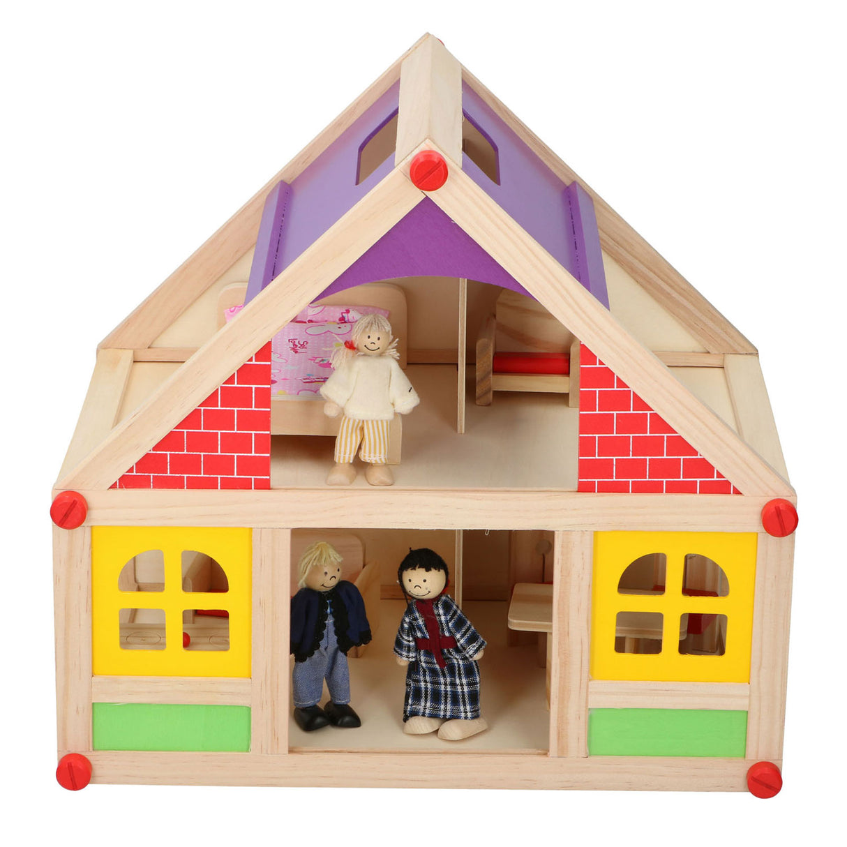Holzpuppenhaus, 11dlg.