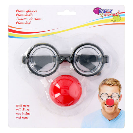 Clownbrille und Nase