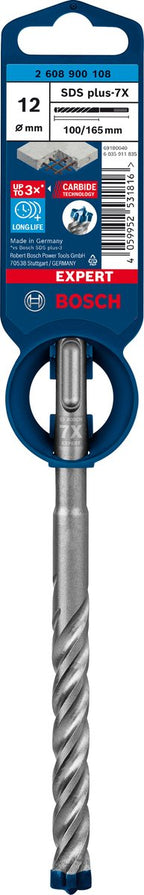 Bosch expert sds plus-7x hamerboor 12 x 100 x 165 mm
