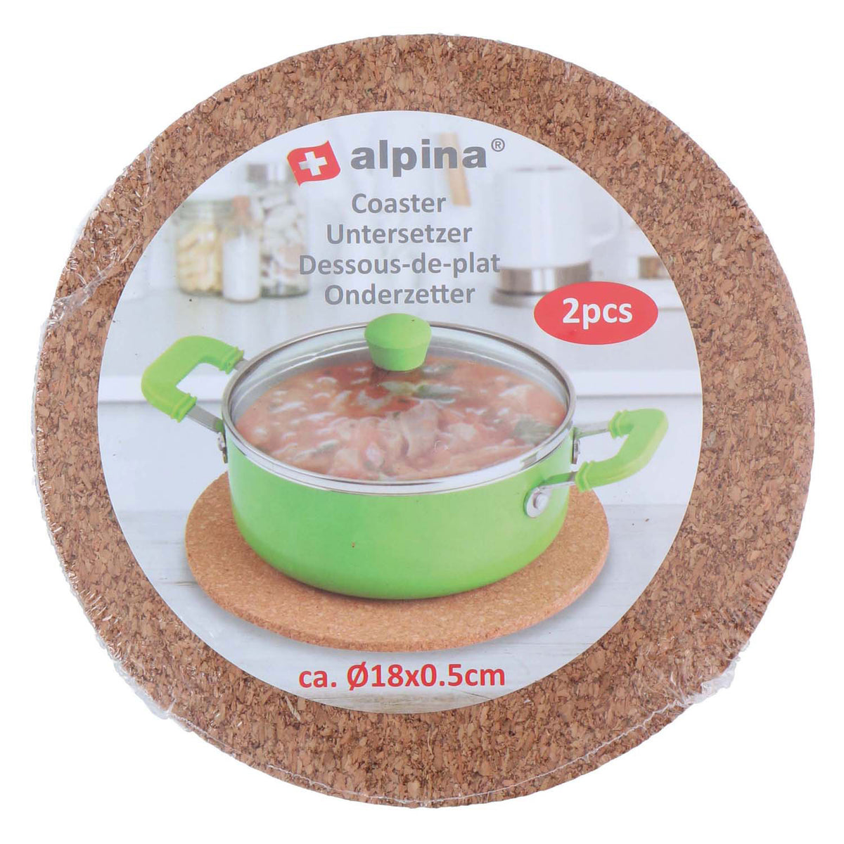 Alpina Untersetzer 18cm, 2 Stk.