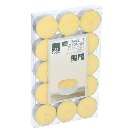 Citronellenkerze für draußen, 15 Stück.