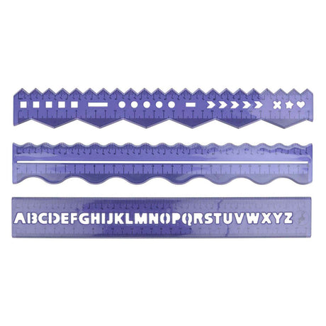 Kreativ-Linealset 30cm, 3-tlg.