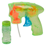 Eddy toys bellenpistool met licht - bubble gun with light 2 stuks - bellenpistool 60 ml inclusief bellenblaasvloeistof - automatisch bellenpistool op batterijen - diverse kleuren - 1 willekeurige kleur
