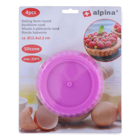 Alpina Silikon-Backform rund, 4 Stk