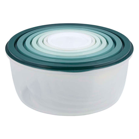 Aufbewahrungsbox 6-teilig mit Deckel, rund