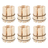 Feueranzünder aus Holz, 6er-Pack