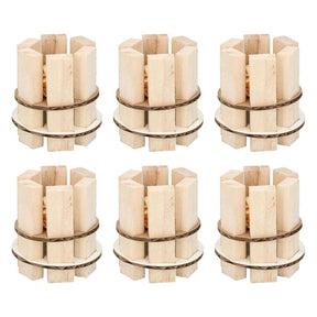 Feueranzünder aus Holz, 6er-Pack
