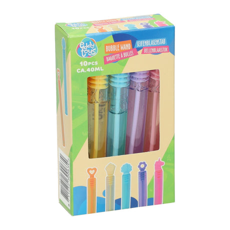 Verteilen Sie Seifenblasensticks 40 ml – 10 Stück.