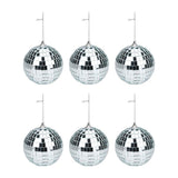Discokugel-Weihnachtshänger - 6 Stk.