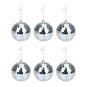 Discokugel-Weihnachtshänger - 6 Stk.