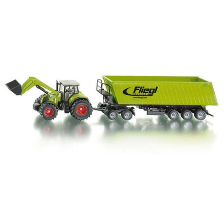 Siku 1949 Traktor mit Frontlader, Dolly und KiepWagen 1:50