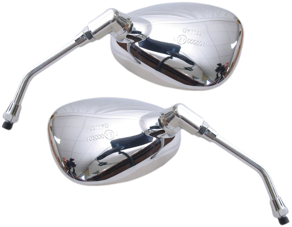 Rand Mirror Set China Scooter Grand Retro Chrome