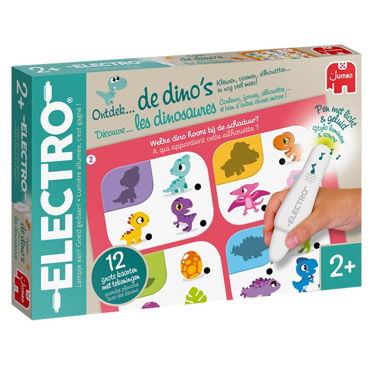 Jumbo Electro Wonderpen entdecken Sie das Bildungsspiel des Dino
